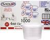 SATCO 4oz Clear Cups with Lids
