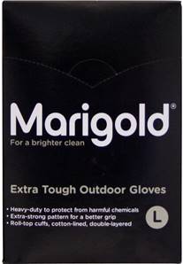 **** MARIGOLD Large Outdoor Gloves( Black)