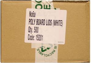 LLL/ No.6A Poly Board Lids White