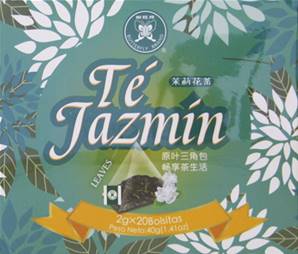 **** JT056 BUTTERFLY Trgle Jasmine Tea Bag
