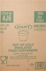 DART 4oz Containers 4J6 ( lid 6JLTRPF )