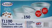 SATCO T1100 Round Containers with Lids