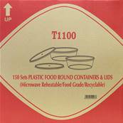 T1100 RD Microwaveable Conts & Lids