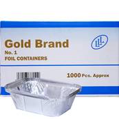 H-PACK/GOLD BRAND No.1 Foil Contrs 1000pcs