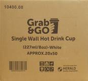 GRAB & GO 227ml/8oz Hot Drink Cup
