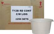 DH TS12-RD Microwave Conts & Lids 12oz