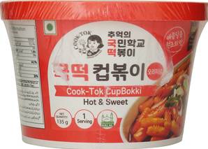**** COOK-TOK Cup Bokki Hot & Sweet flav