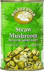**** GOLDEN SWAN Straw Mushroom Halves