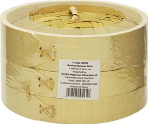 **** Bamboo Steamer 6 inch 1 steamer 1 lid