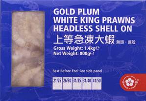 ++++ GOLD PLUM Vann King Prawn 21/25 HLSO