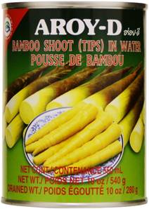 **** AROY-D Can Bamboo Shoot Tips in Water