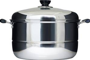 **** Metal Steamer 32cm 1 set