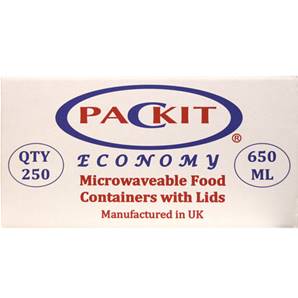 PACKIT C650 Economy Microwave Conts & Lids