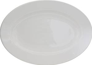 **** CL WHITE DURABLE 14 inch Oval Platter