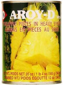 **** AROY-D Canned Pineapple Pieces in