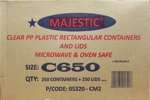 MAJESTIC C650 Conts & Lids Standard