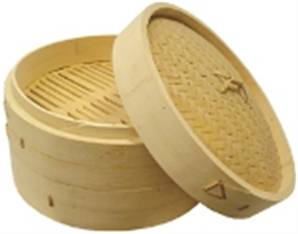 **** CL 96G 5in Bamboo Steamer 3pcs/set