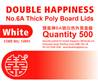 DH / LLL No.6A Thick Polyboard Lids(White)