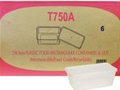 T750A Rect Microwaveable Conts & Lids