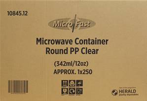 MICROFAST 12oz Container Round PP 342ml