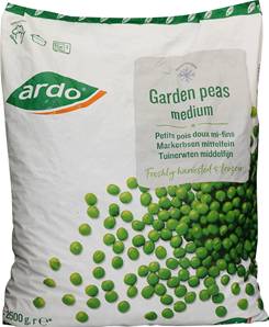 ++++ ARDO Frozen Peas Choice 2.5kg