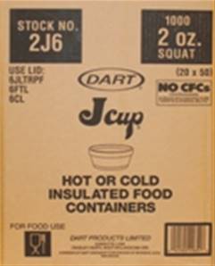 **** DART 2oz Containers 2J6 Lids 6JLTRPF