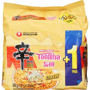 **** NONGSHIM Shin Ramyun Toomba(4+1)x137g