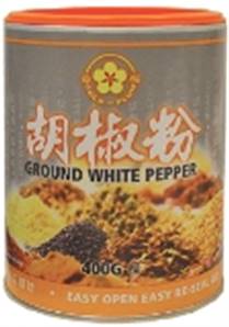 **** GOLD PLUM Ground White Pepper in Tub
