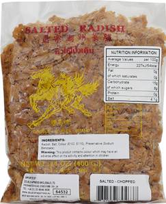 **** DOUBLE HORSES Chopped Salted Radish