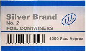 SILVER BRAND/PACK R US No.2 Foil Container