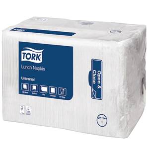 **** TORK White Napkins 33x33cm