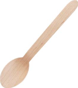 **** Wooden Dessert Spoon