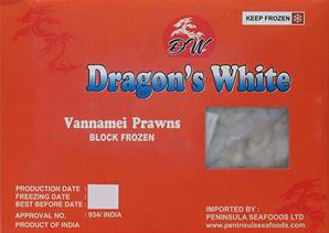 ++++ DRAGON'S WHITE 26/30 PD Vanna Prawn