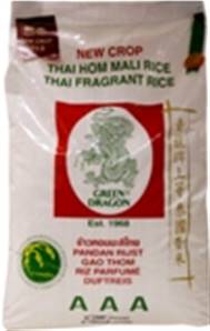 GREEN DRAGON Thai Fragrant Rice 20kg