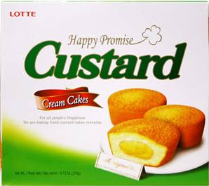 **** LOTTE Custard Cream Cake